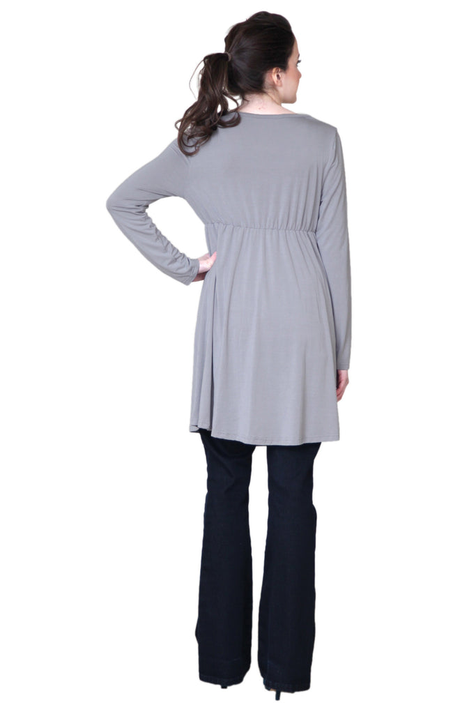 Drape Neck Cotton-T - ZEENA
- 2