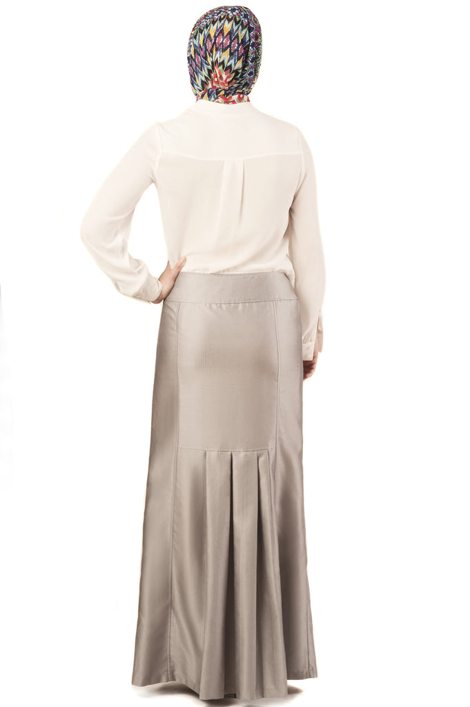 Gray Pinstripe Skirt - ZEENA
- 2