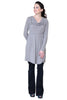 Drape Neck Cotton-T - ZEENA
 - 1