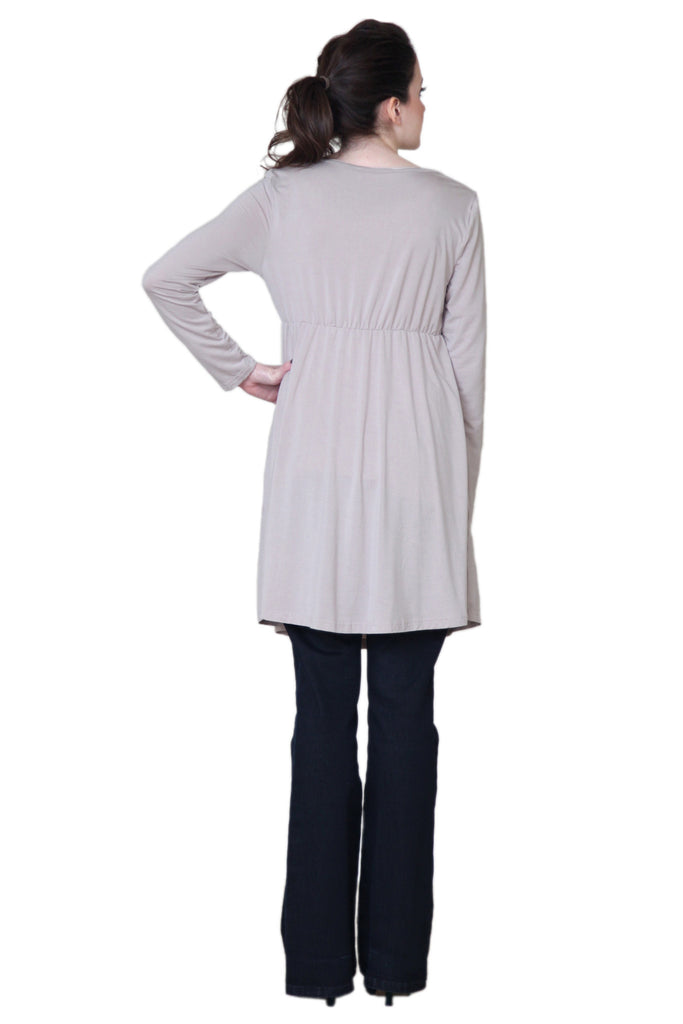 Drape Neck Cotton-T - ZEENA
 - 2