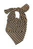 Black Stripe Scarf - ZEENA
 - 1