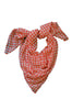 Coral Houndstooth Scarf - ZEENA
 - 1