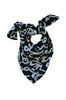 Graphic Black Scarf - ZEENA
 - 1