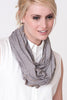 Bead Jersey Wrap - Gray - ZEENA
 - 1