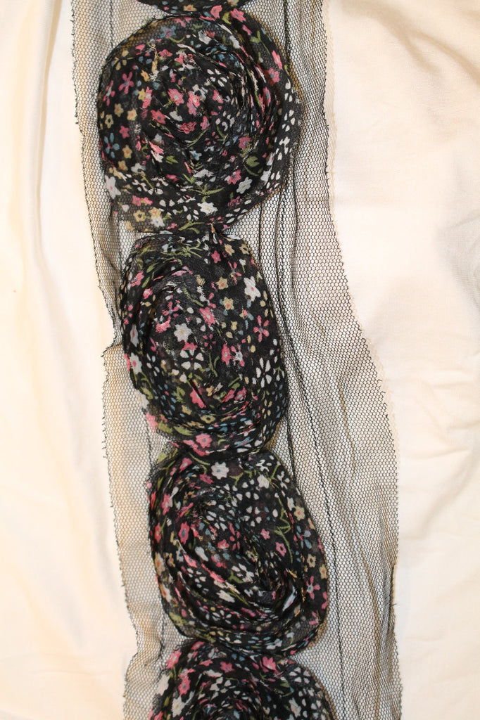 Floral Embellished Cotton Wrap - ZEENA
 - 2