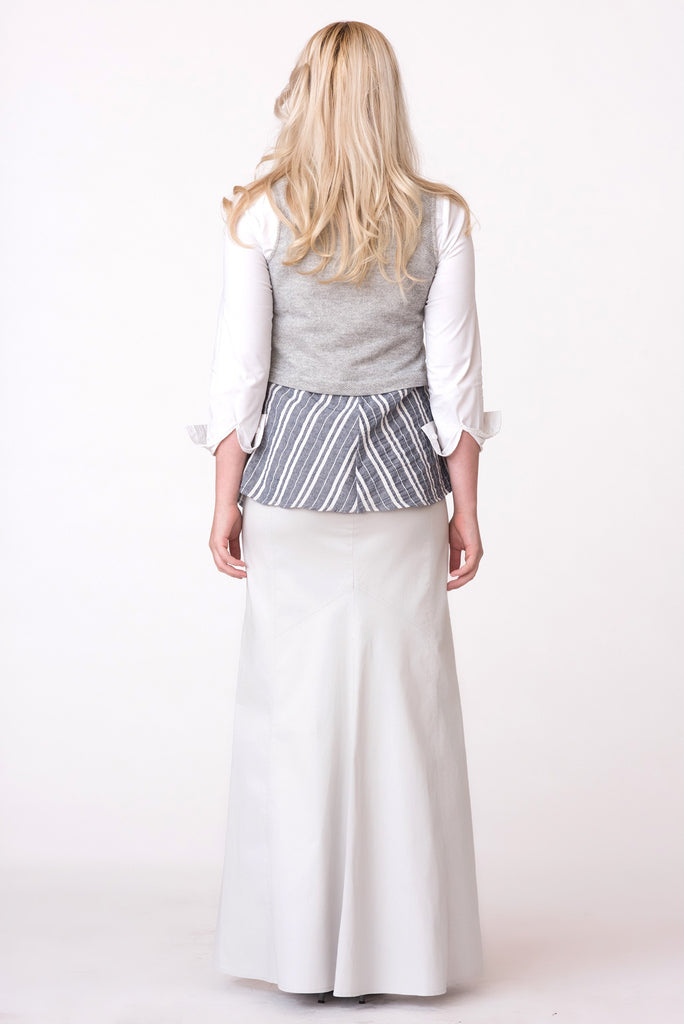 Misty Gray Skirt - ZEENA
 - 3