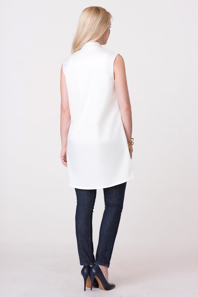 Essential White Tank - ZEENA
 - 3