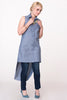 Hi-Lo Denim Dress - ZEENA
 - 1