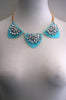 Aqua Crystal Necklace - ZEENA
 - 1