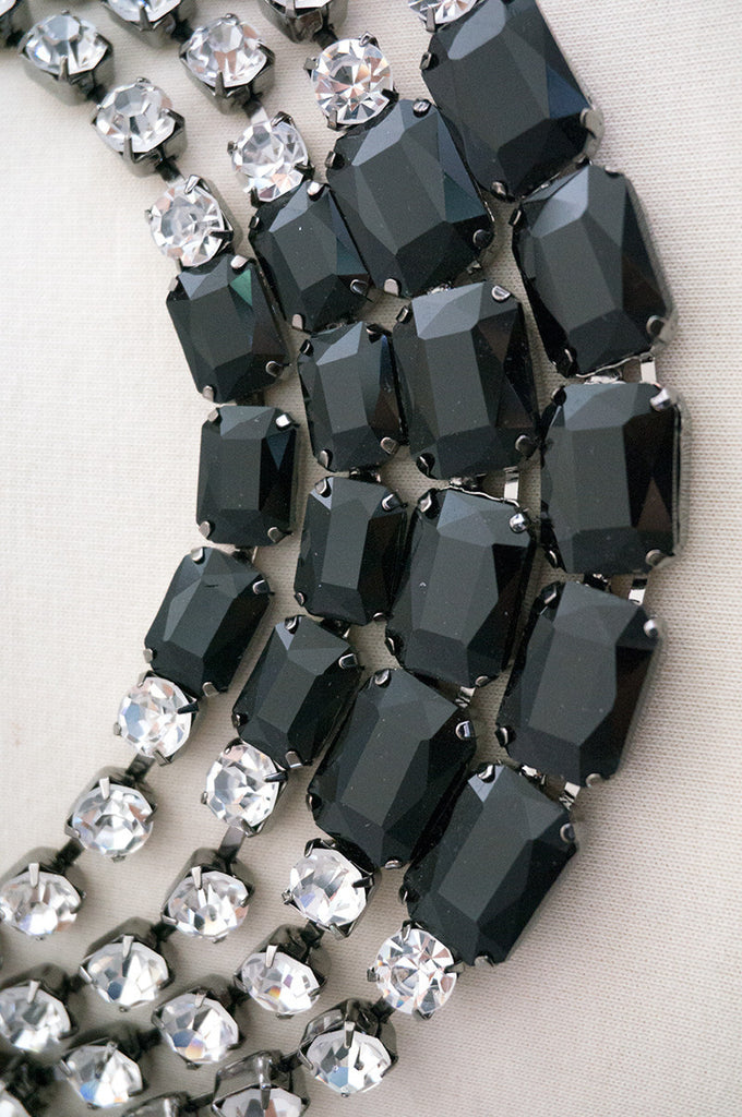 Black Stone Necklace - ZEENA
 - 2