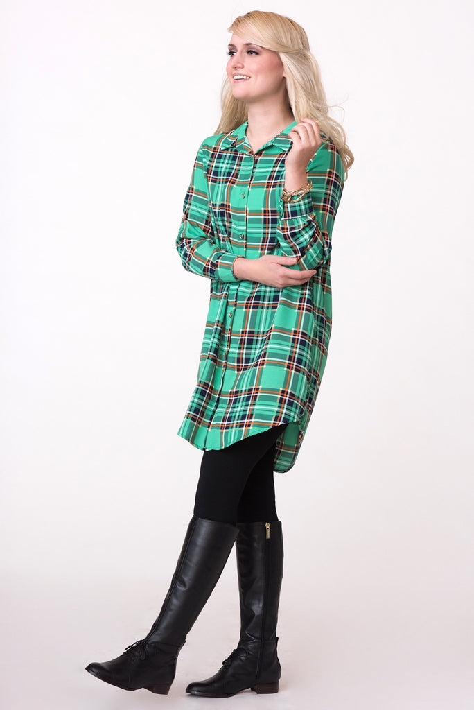 Boyfriend Plaid Shirt - ZEENA
 - 2