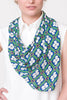 Blue Clover Scarf - ZEENA
 - 1