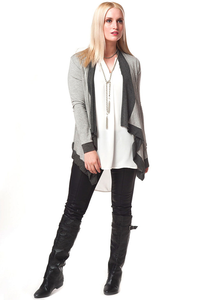 Classic Gray Cardi - ZEENA
 - 2