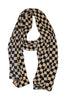 Checkered Tan Wrap - ZEENA
 - 1