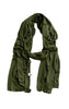 Army Green Cotton Wrap - ZEENA
 - 1