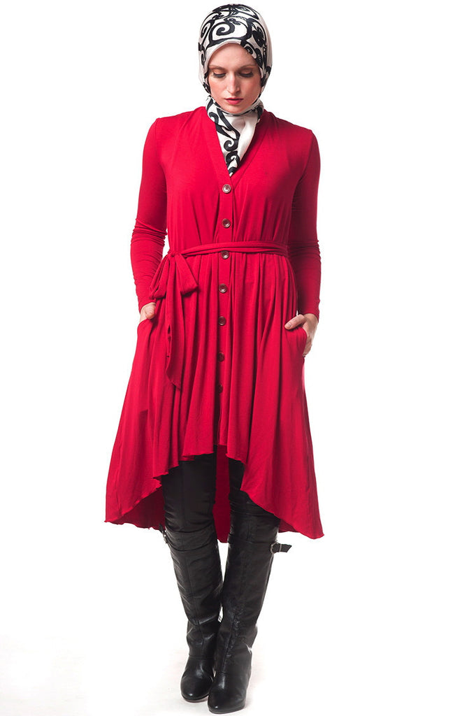 Ruby Hi-Low Shrug - ZEENA
 - 2