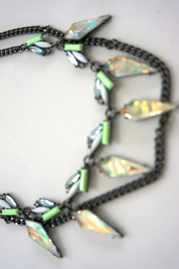 Iridescent Spear Necklace - ZEENA
 - 2