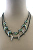 Iridescent Spear Necklace - ZEENA
 - 3