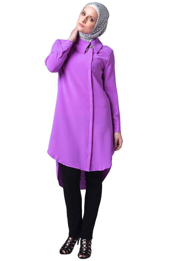 Fine Violette Collared Shirt - ZEENA
 - 2