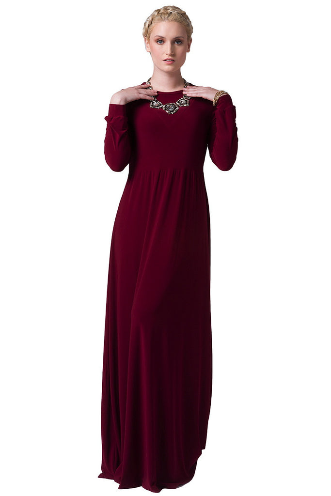 Marsala Maxi Dress - ZEENA
 - 2