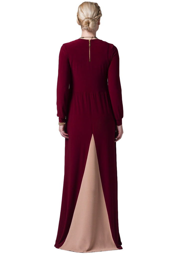 Marsala Maxi Dress - ZEENA
 - 3