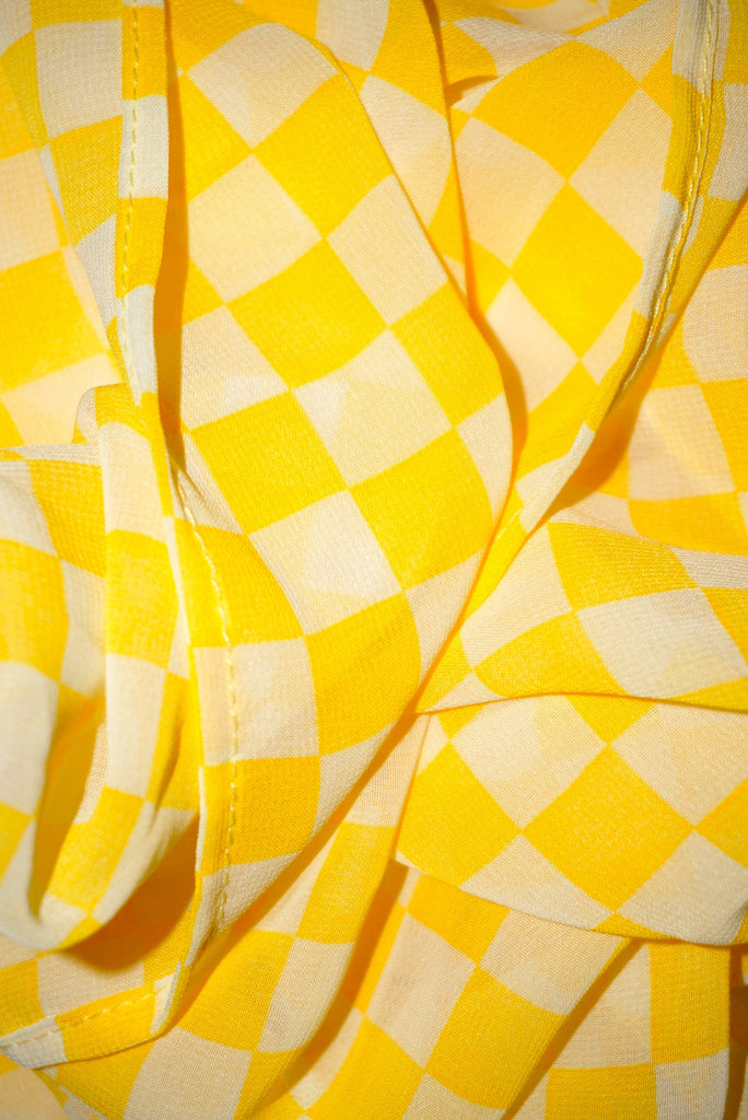 Yellow Check Wrap - ZEENA
 - 2